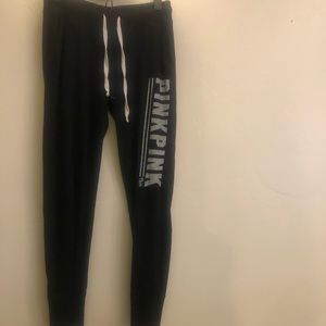 PINK Victoria’s Secret black/white jogger set